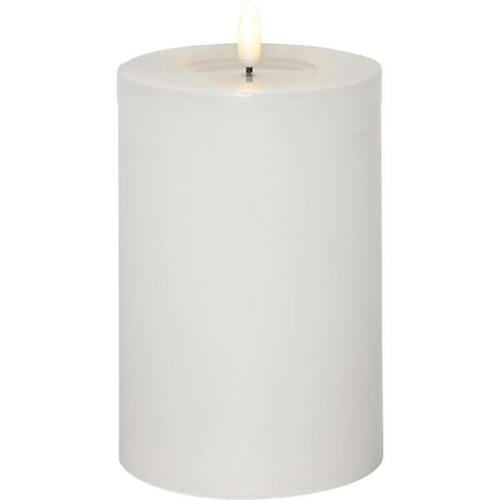 Star Trading LED candela Flame Flow Big vera cera 10x17,5 cm cera specchio bianco 