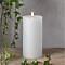 Star Trading LED candela Flame Flow Big vera cera 10x17,5 cm cera specchio bianco 