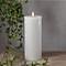 Star Trading LED candela Flame Flow Big vera cera 10x17,5 cm cera specchio bianco 