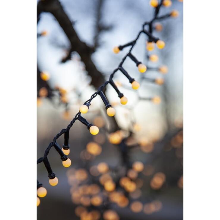 Star Trading luci fiabesche Berry Mini 700 LED 14m nero esterno bianco caldo - Thumbnail 1