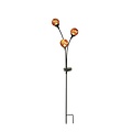 Star Trading Trieste LED Solar-Leuchtdekoration Kugeltrio 70 cm Bernstein - Thumbnail 2