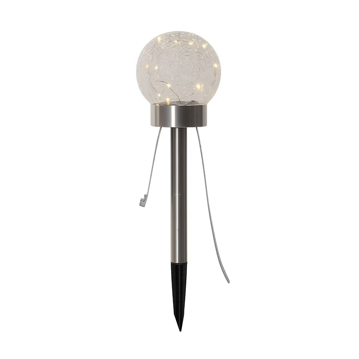 Star Trading Glory LED Solar-Lampe 3-in-1 Edelstahl Silber - Thumbnail 4