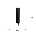 Star Trading Blace LED Solar-Wegeleuchte 45 cm Metall Schwarz - Thumbnail 4