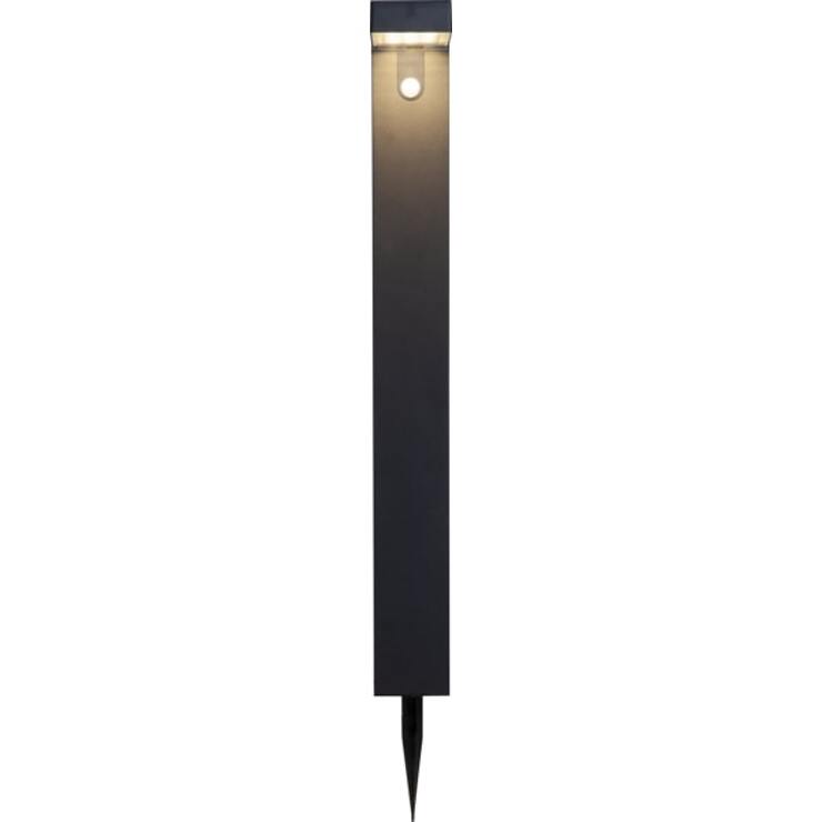 Star Trading LED Lampe d'allée solaire Vici Capteur de mouvement 80x9 cm noir - Thumbnail 3