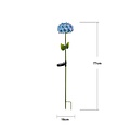 Star Trading Hortensia LED Solar-Leuchtblume 77 cm Blau - Thumbnail 3