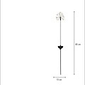 Star Trading Firework LED Solar-Leuchtdekoration 85 cm Schwarz - Thumbnail 1