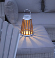 Star Trading Catania LED Solar-Laterne 28 cm Metall Beige - Thumbnail 2