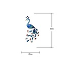 Star Trading Peacock LED Solar-Wanddekoration Pfau 52 cm Bunt - Thumbnail 3