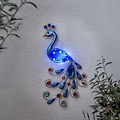 Star Trading Peacock LED Solar-Wanddekoration Pfau 52 cm Bunt - Thumbnail 1