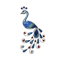 Star Trading Peacock LED Solar-Wanddekoration Pfau 52 cm Bunt - Thumbnail 2