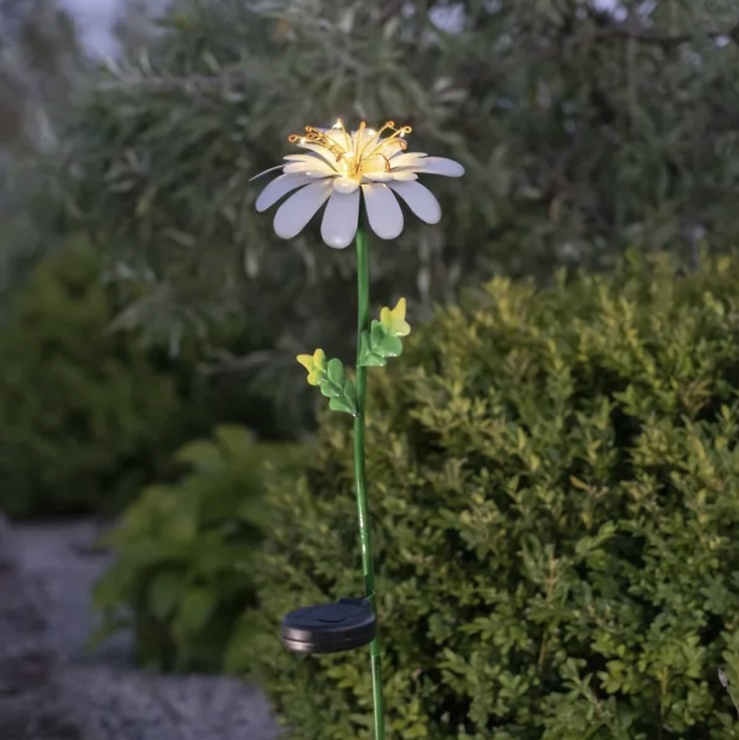 Star Trading Daisy LED Solar-Leuchtblume 77 cm Weiss - Thumbnail 1