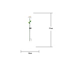 Star Trading Daisy LED Solar-Leuchtblume 77 cm Weiss - Thumbnail 3
