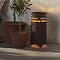 Star Trading LED-Solarleuchte Marron 25 cm Metall braun