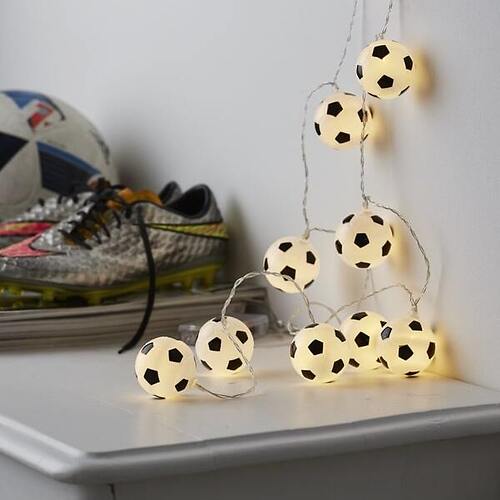Star Trading Partylichterkette Funlight Fußball 10 LED warmweiß