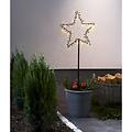 Star Trading Lichterstern Gartenstecker Spiky 60 LED warmweiß 39 x 92 cm schwarz - Thumbnail 2