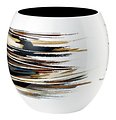 Stelton Vase Stockholm Lignum 22,5cm Aluminium Emaille weiß - Thumbnail 1
