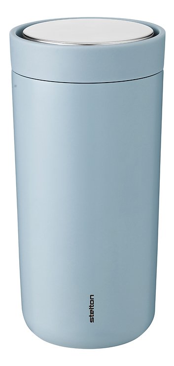 Stelton Thermobecher To go Click 400 ml Edelstahl hellblau - Pic 1