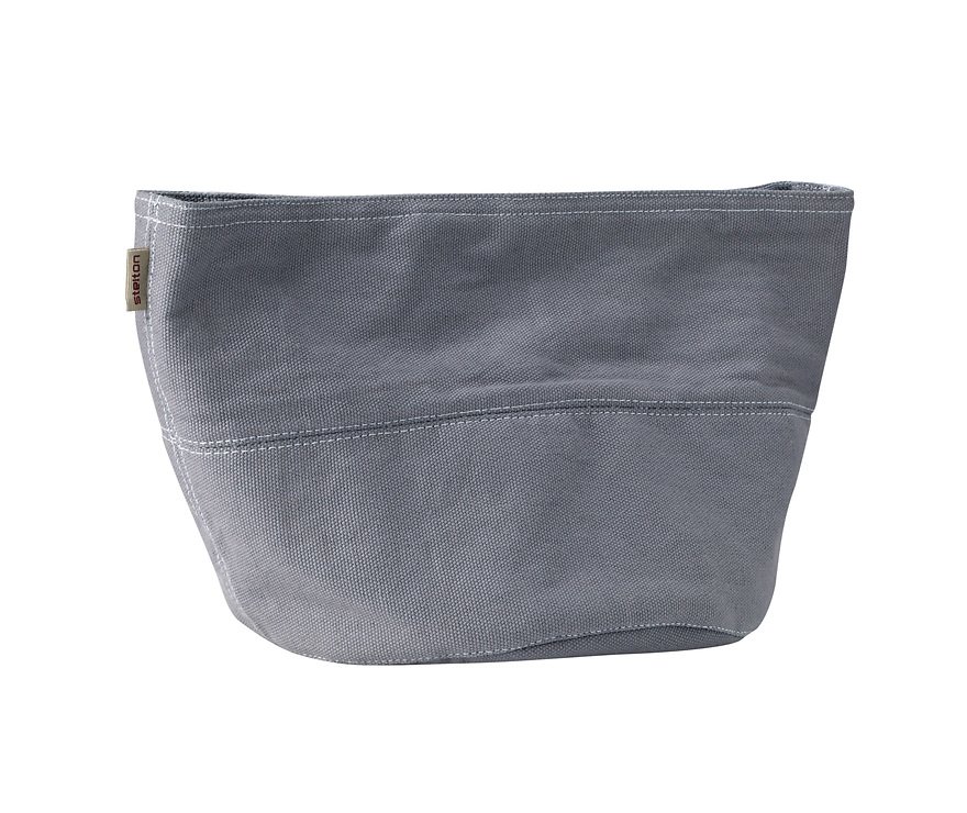 Stelton Brottasche Baumwolle 23 x 21 cm grau/blau - Thumbnail 2