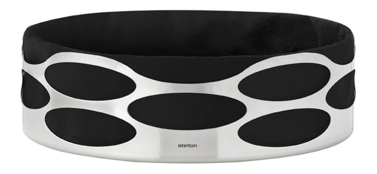Stelton Brotkorb Embrace 23 x 7cm schwarz - Thumbnail 1