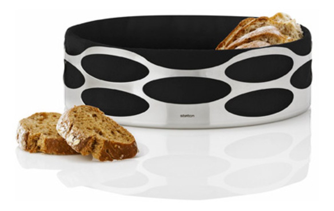 Stelton Brotkorb Embrace 23 x 7cm schwarz - Thumbnail 2