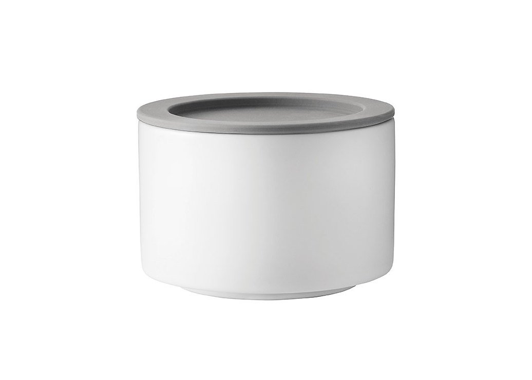 Stelton Salzfässchen SPICE-IT 6,9 x 10cm weiß grau - Thumbnail 1
