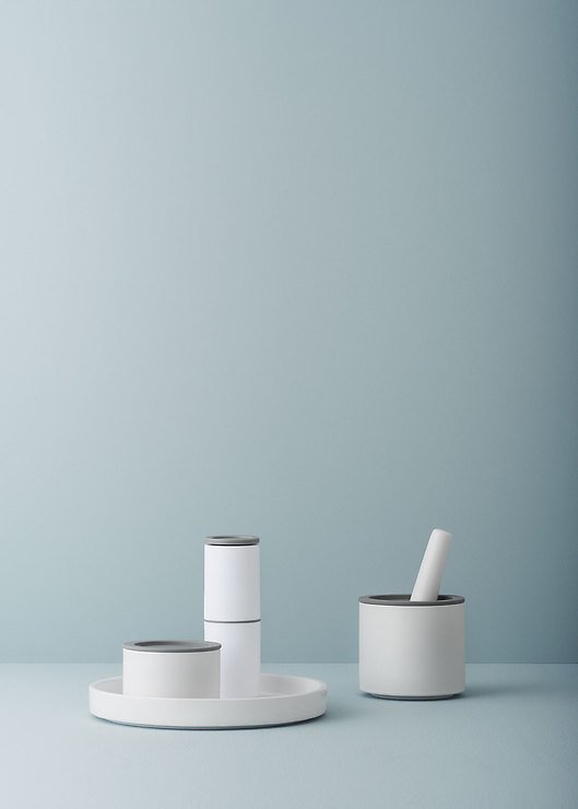 Stelton Salzfässchen SPICE-IT 6,9 x 10cm weiß grau - Thumbnail 2