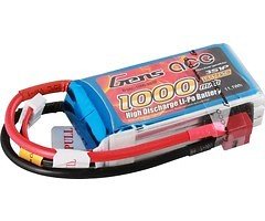 GensAce Batterie LiPo Akku 1000mAh 11.1V 25C 3S1P