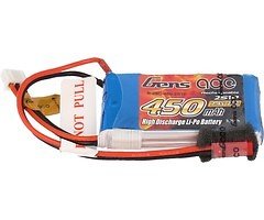 GensAce Batterie LiPo Akku 450mAh 2S1P 25C