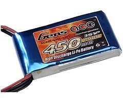 GensAce Batterie LiPo Akku 450mAh 11.1V 25C 3S1P