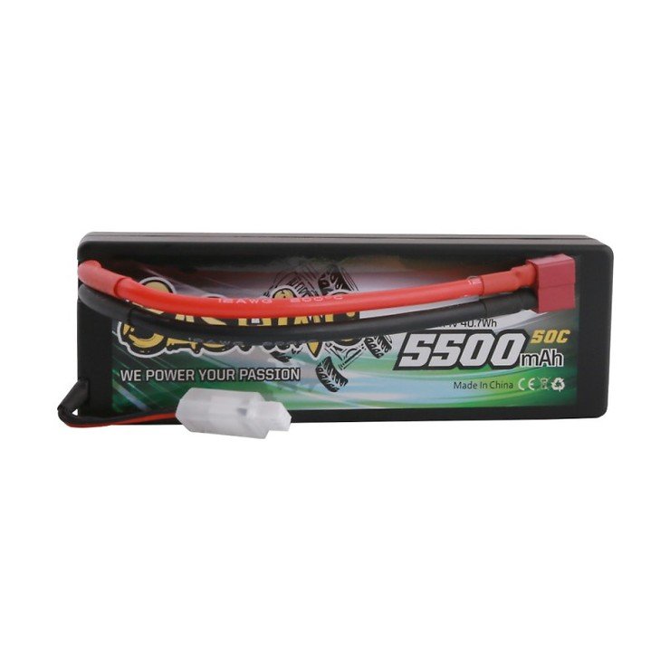 GensAce Batterie LiPo Akku 50C 5500mAh 2S1P Hardcase 24 - Thumbnail 1
