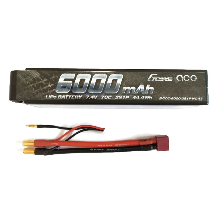 Gens ace 6000mAh 7.4V 70C 2S1P HardCase 47 - Thumbnail 2