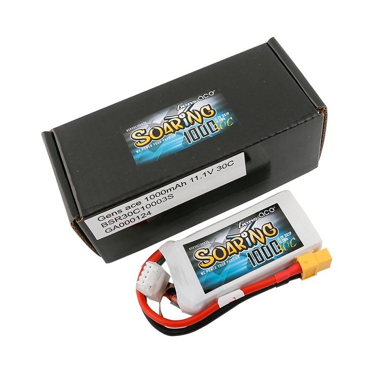 Gene ace soaring 1000mAh 11.1V 30C 3S1P Lipo Battery XT60 - Thumbnail 2