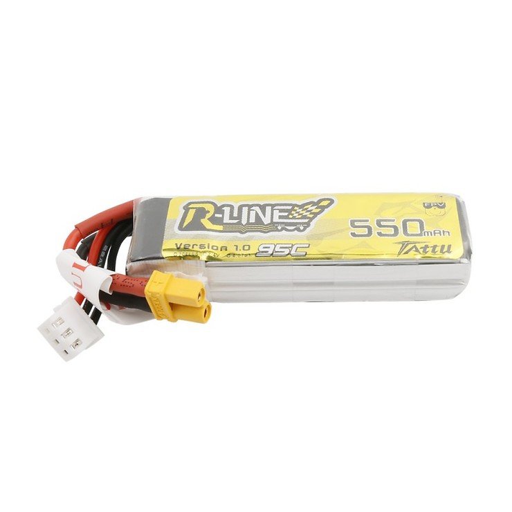 Tattu R-Line 550mAh 95C Lipo Battery 2S XT30 - Pic 1