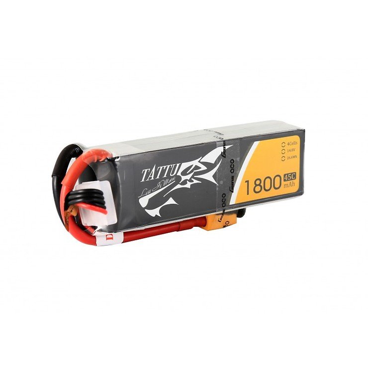 Tattu Batterie LiPo Akku 1800mAh 4S 1P 14.8V 45C - Thumbnail 2