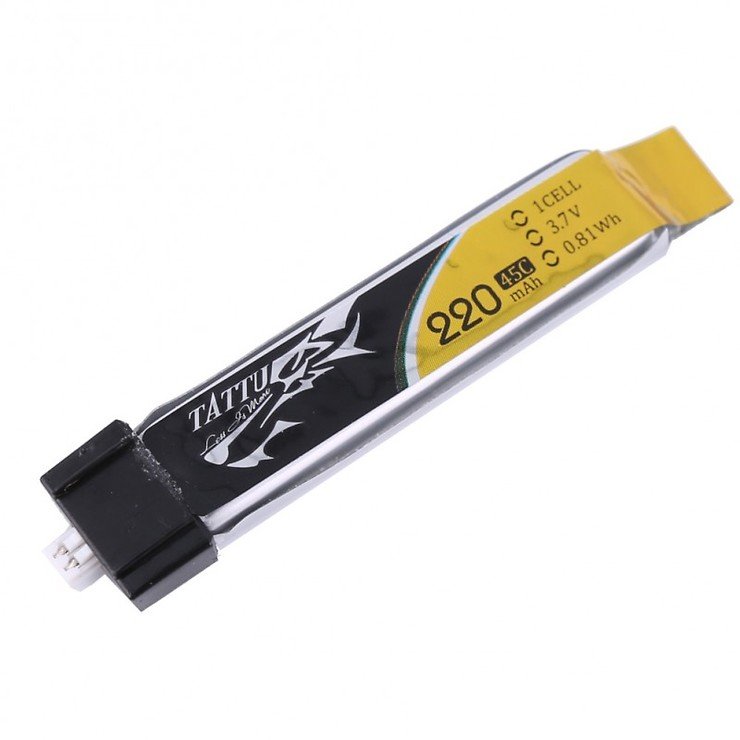 Batteria Tattu batteria LiPo 220mAh 3,7V 45C 1S1P - Thumbnail 1