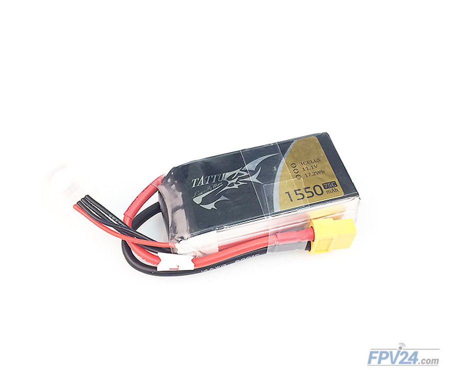 Batteria Tattu batteria LiPo 1550mAh 3S1P 11.1V 75C - Pic 1