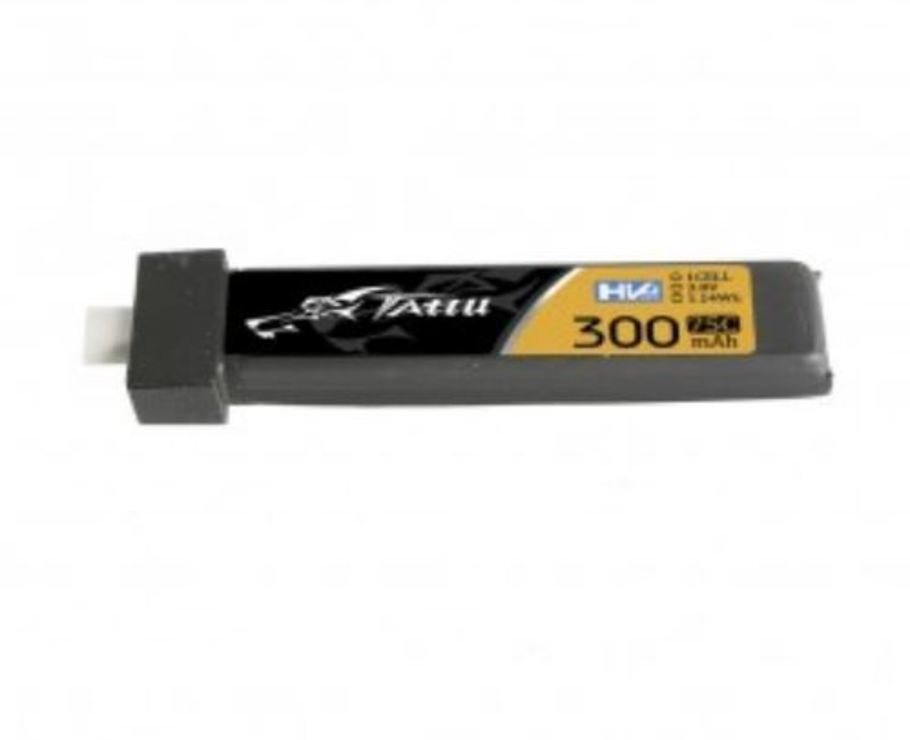 Tattu Batterie LiPo Akku 300mAh 3.8V 75C 1S1P HV mit BT-2 Plug - Thumbnail 1 Tattu Batterie LiPo Akku 300mAh 3.8V 75C 1S1P HV mit BT-2 Plug - Thumbnail 1
