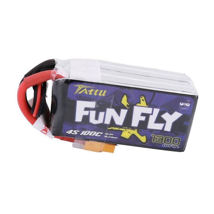 Tattu Funfly serie 1300mAh 14.8V 100C 4S1P batería LiPo - Thumbnail 2