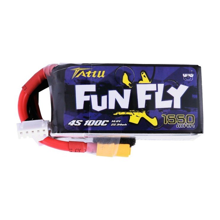 Tattu Funfly series 1550mAh 14.8V 100C 4S1P battery LiPo battery - Thumbnail 2