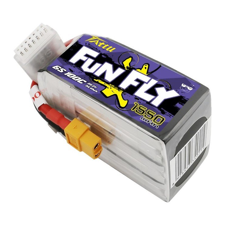 Tattu Funfly 1550mAh 100C 6S batteria Lipo XT60 Tattu Funfly 1550mAh - Thumbnail 2