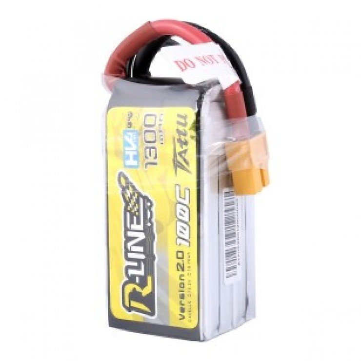 Tattu  R-Line Batterie LiPo Akku 1300mAh 100C 4S1P 15.2V High Voltage Version 2.0 - Thumbnail 2