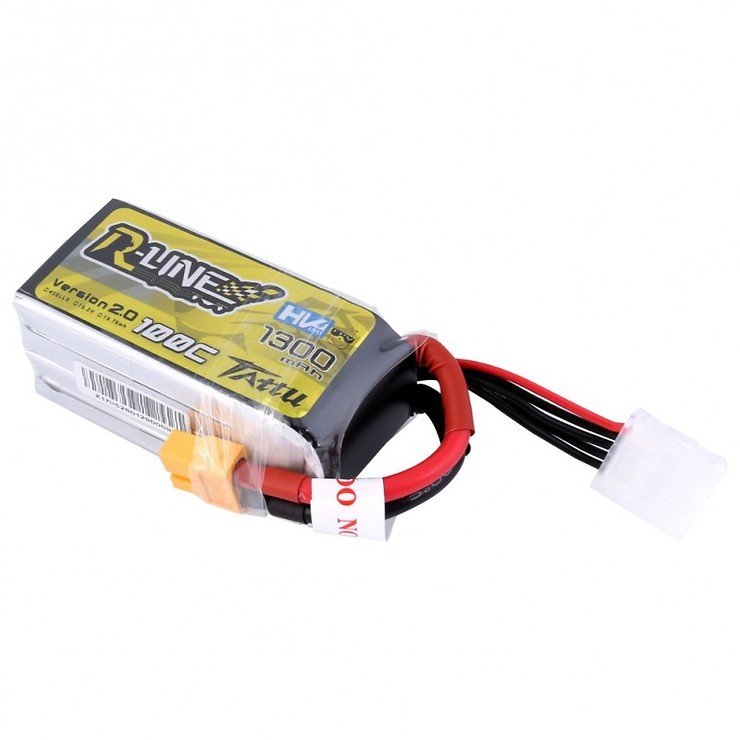 Tattu  R-Line Batterie LiPo Akku 1300mAh 100C 4S1P 15.2V High Voltage Version 2.0 - Thumbnail 3