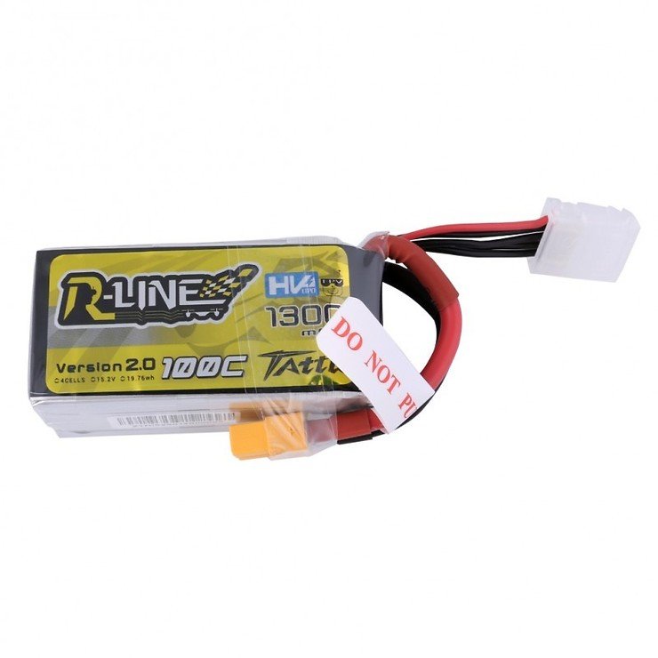 Tattu  R-Line Batterie LiPo Akku 1300mAh 100C 4S1P 15.2V High Voltage Version 2.0 - Thumbnail 1