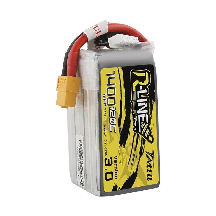 Tattu R-Line V3 Battery LiPo Battery 1400mAh 120C 22.2V XT60 - Thumbnail 2