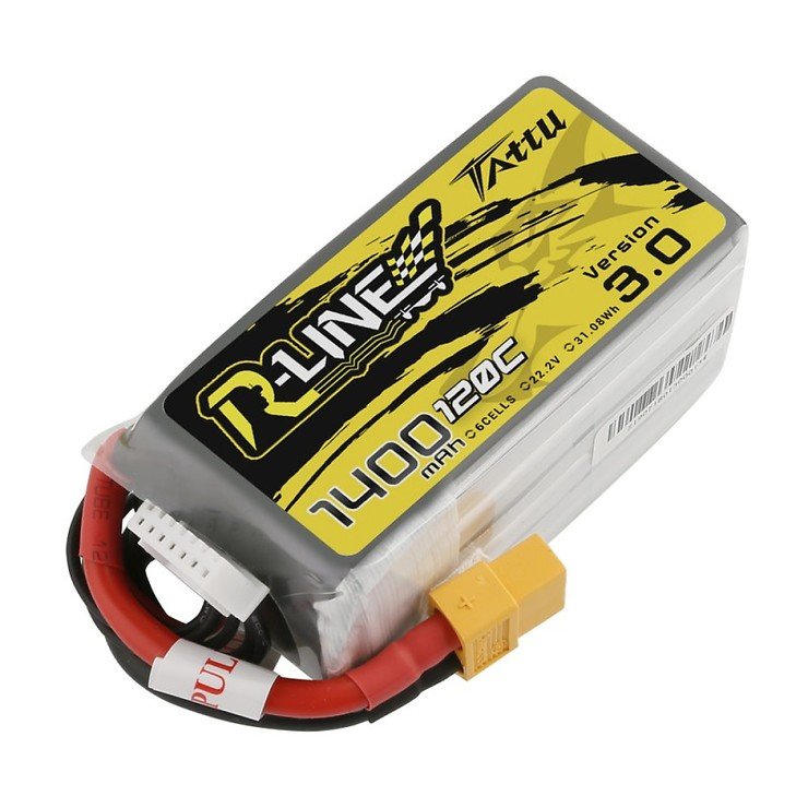 Tattu R-Line V3 Battery LiPo Battery 1400mAh 120C 22.2V XT60 - Thumbnail 4