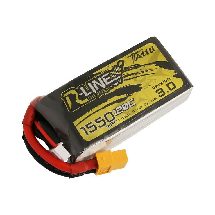 Tattu R-Line V3 Batería LiPo Batería 1550 mAh 4S1P 120C XT60 - Thumbnail 2