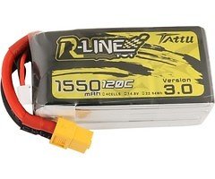 Batteria Tattu R-Line V3 Batteria LiPo 1550 mAh 4S1P 120C XT60