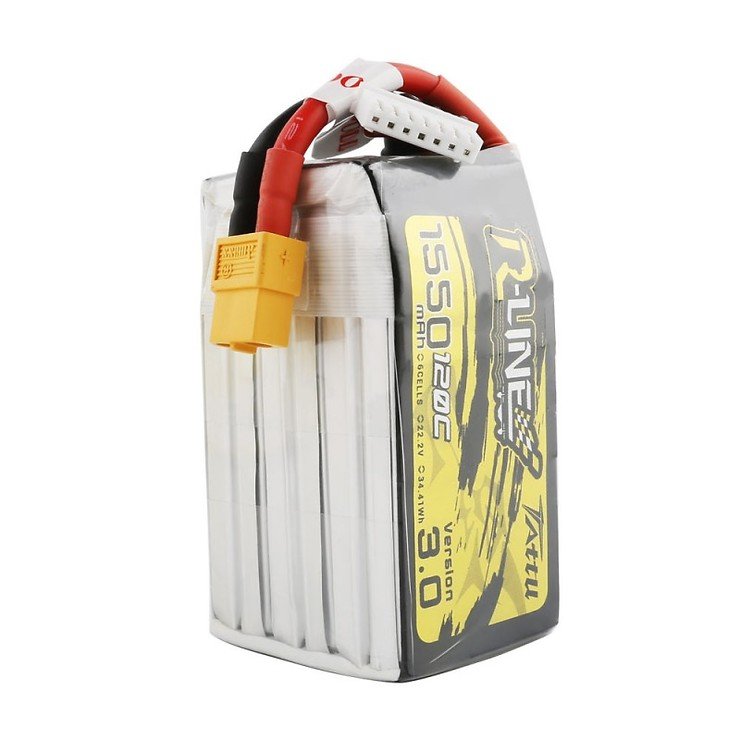 Tattu R-Line V3 Batterie LiPo Akku 1550mAh 120C 22.2V XT60 - Thumbnail 2