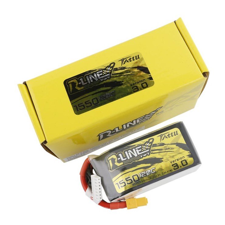 Tattu R-Line V3 Batterie LiPo Akku 1550mAh 120C 22.2V XT60 - Thumbnail 4