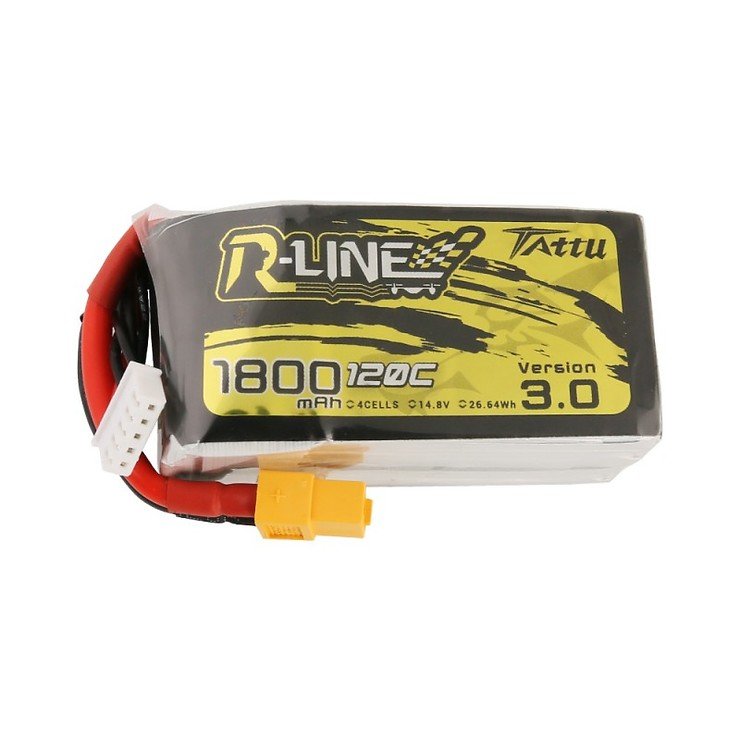Tattu R-Line V3 battery LiPo battery 1800 mAh 4S1P 120C XT60 - Thumbnail 1